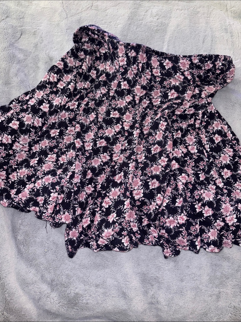 Floral Swing Skirt Navy Pink — Women's Skirt | Floral Short Skirt | Skater Skirt